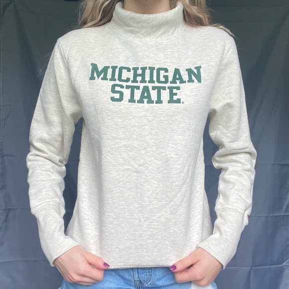 Michigan State Medium League Thick Soft Longsleeve Turtleneck Sweater - Picture 1 of 16